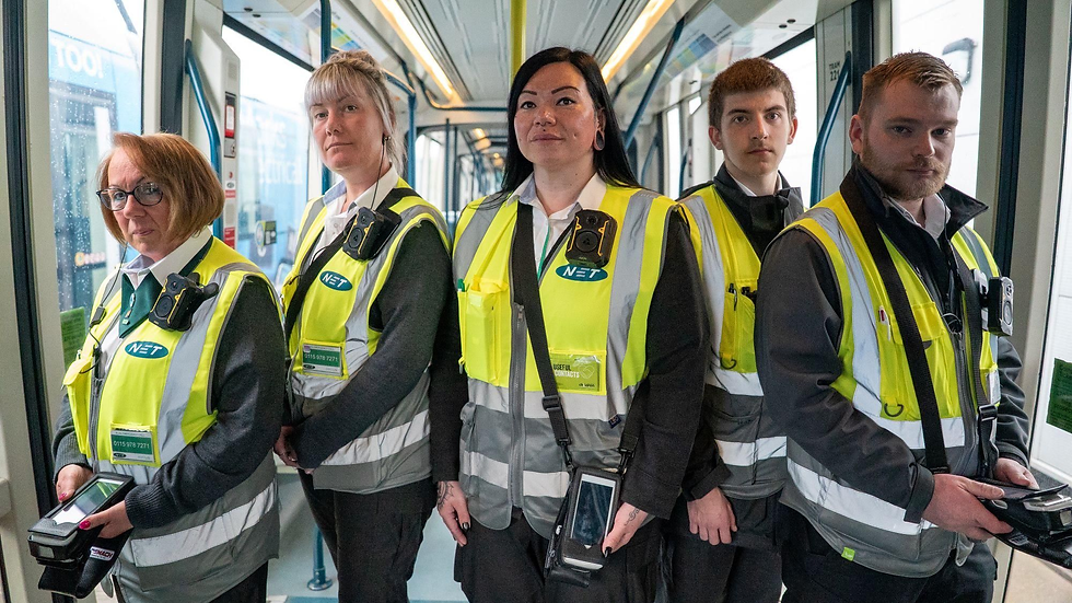 NET Nottingham Tram team