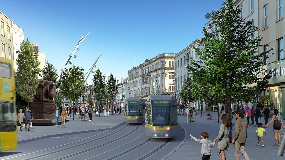 Indicative View of Luas Cork on St Patrick's Street