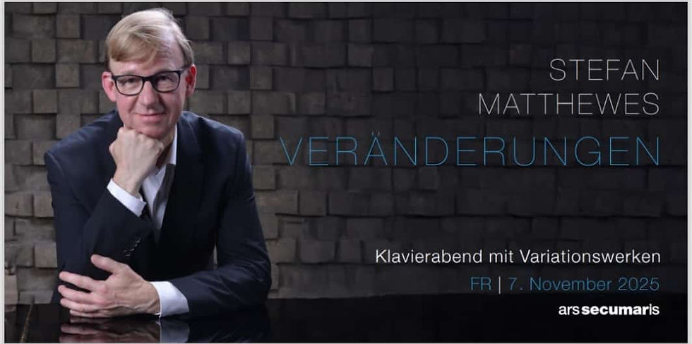 Stefan Matthewes Klavierabend mit Variationswerken