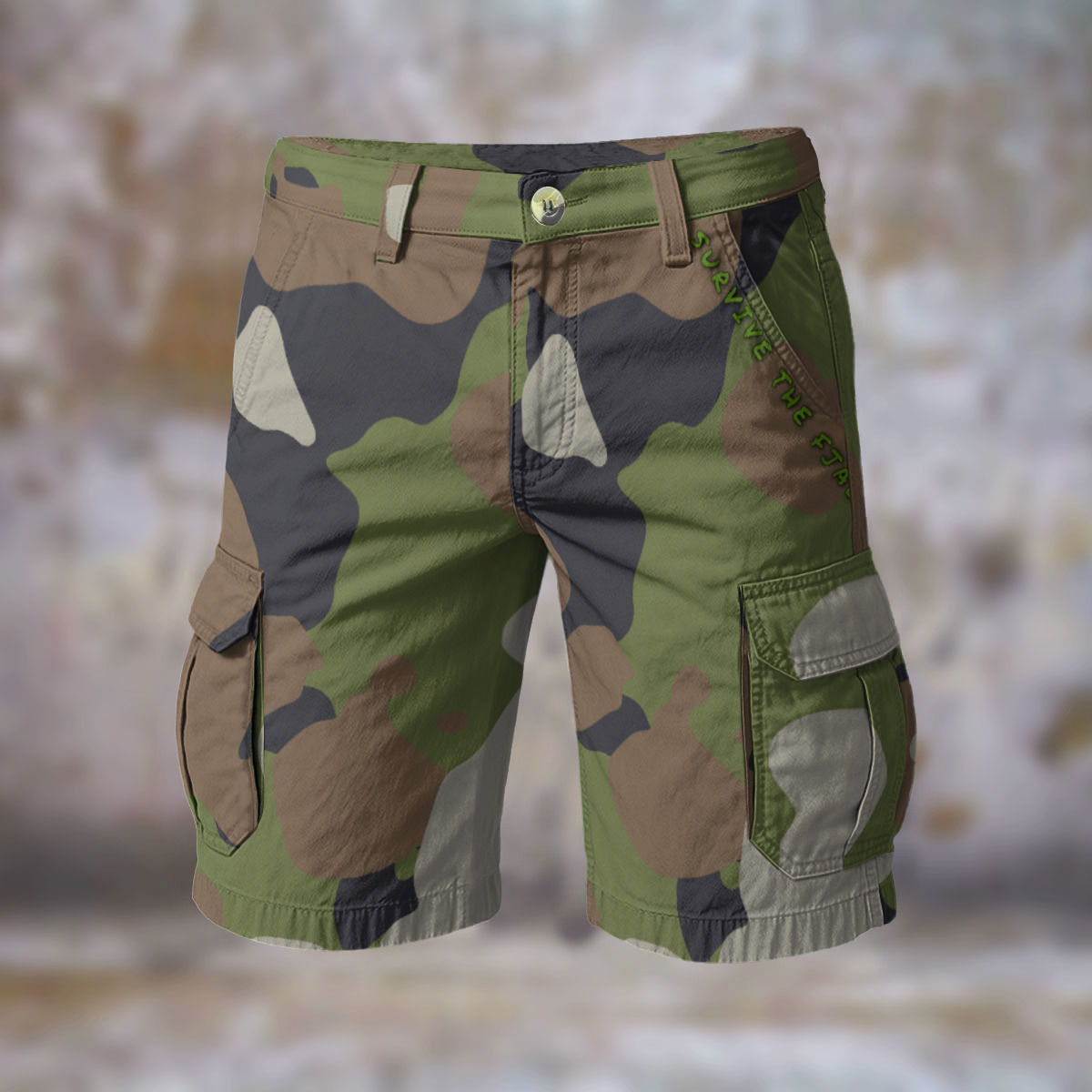 Men's Jungle Camo Cargo Shorts