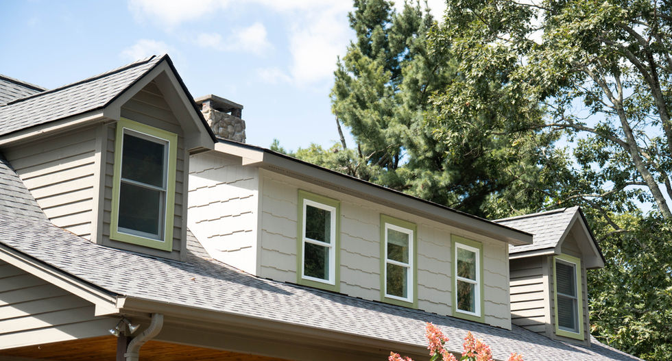 Arrow Works Spruce Pine NC custom dormer construction with new siding and trim