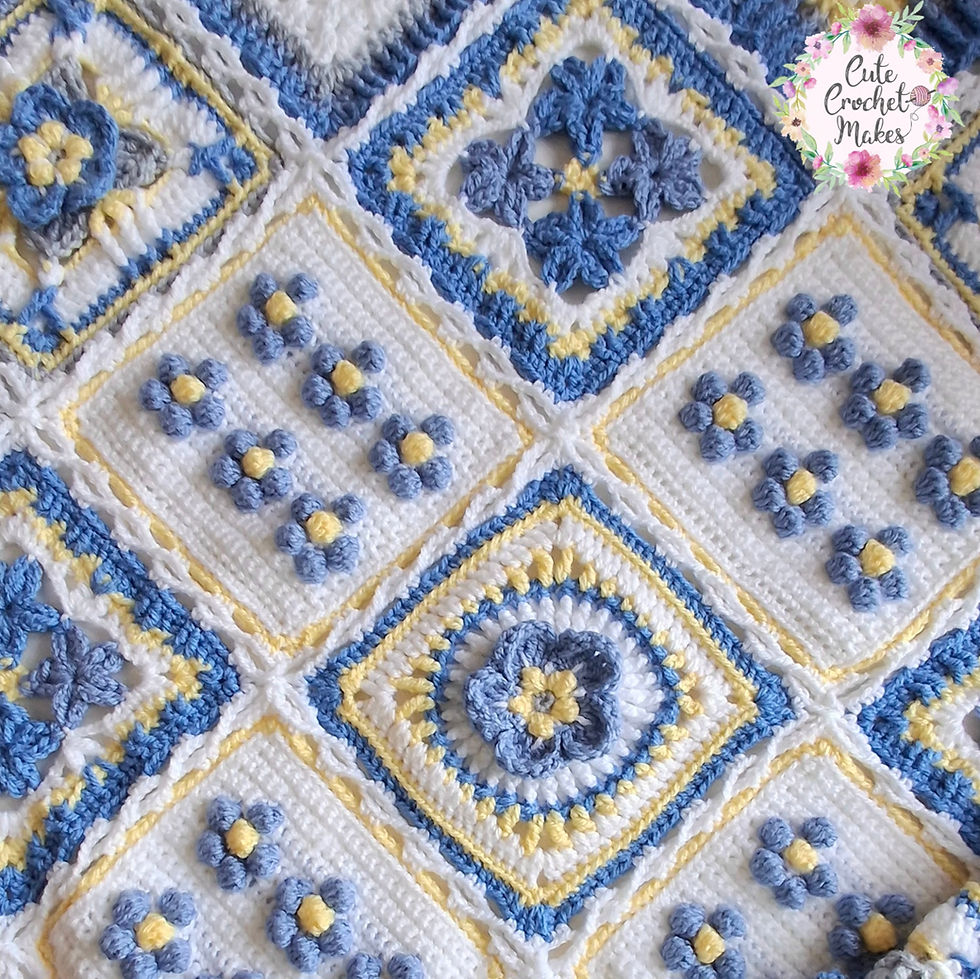 Thumbnail: Forget Me Not Blanket Pattern