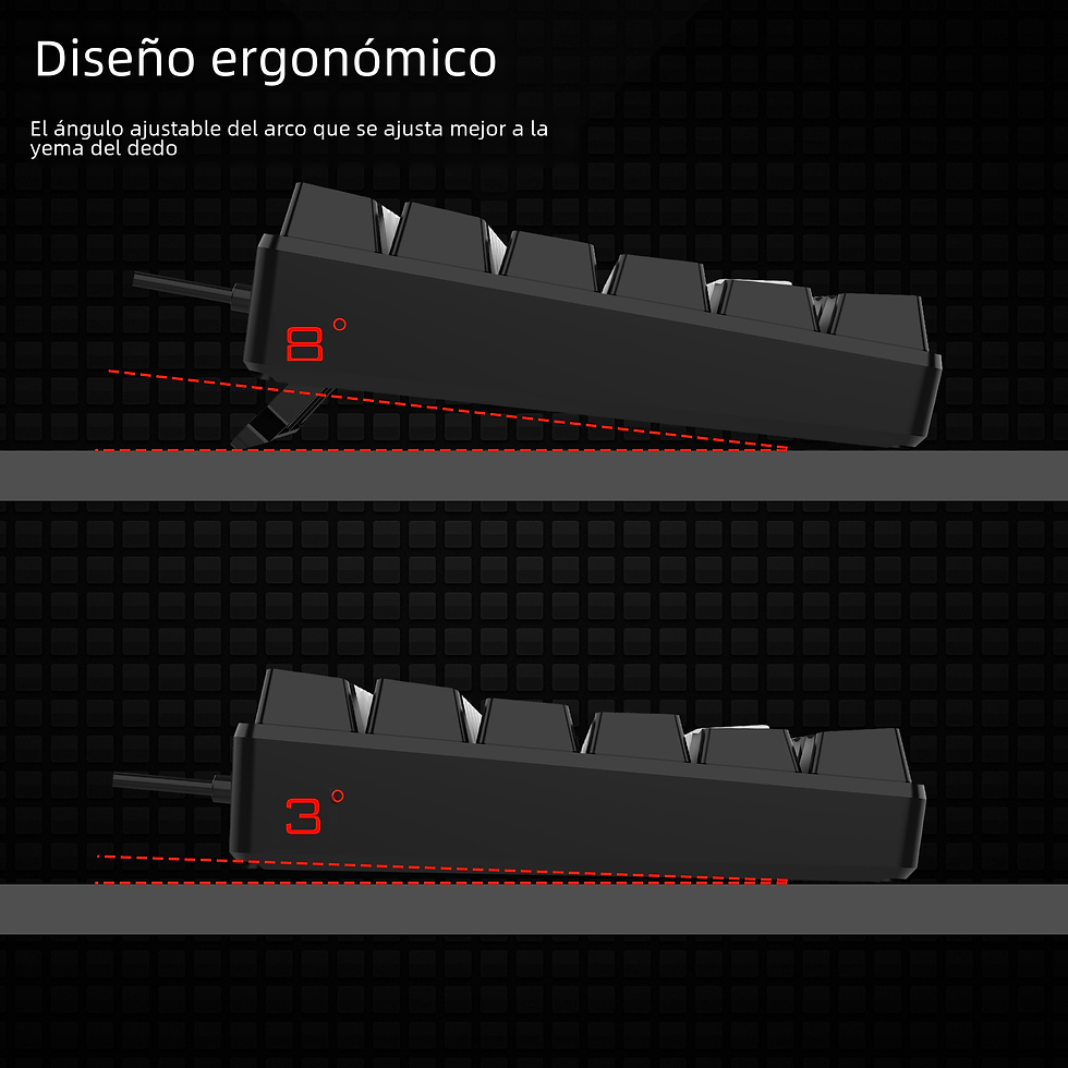 Thumbnail: Wired RGB Gaming Keyboard - Compact 84 Keys Design