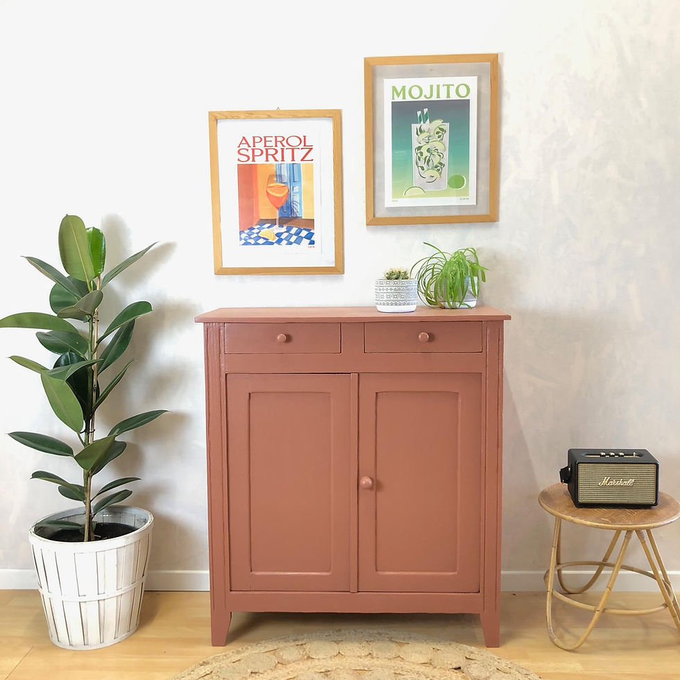 Buffet parisien terracotta