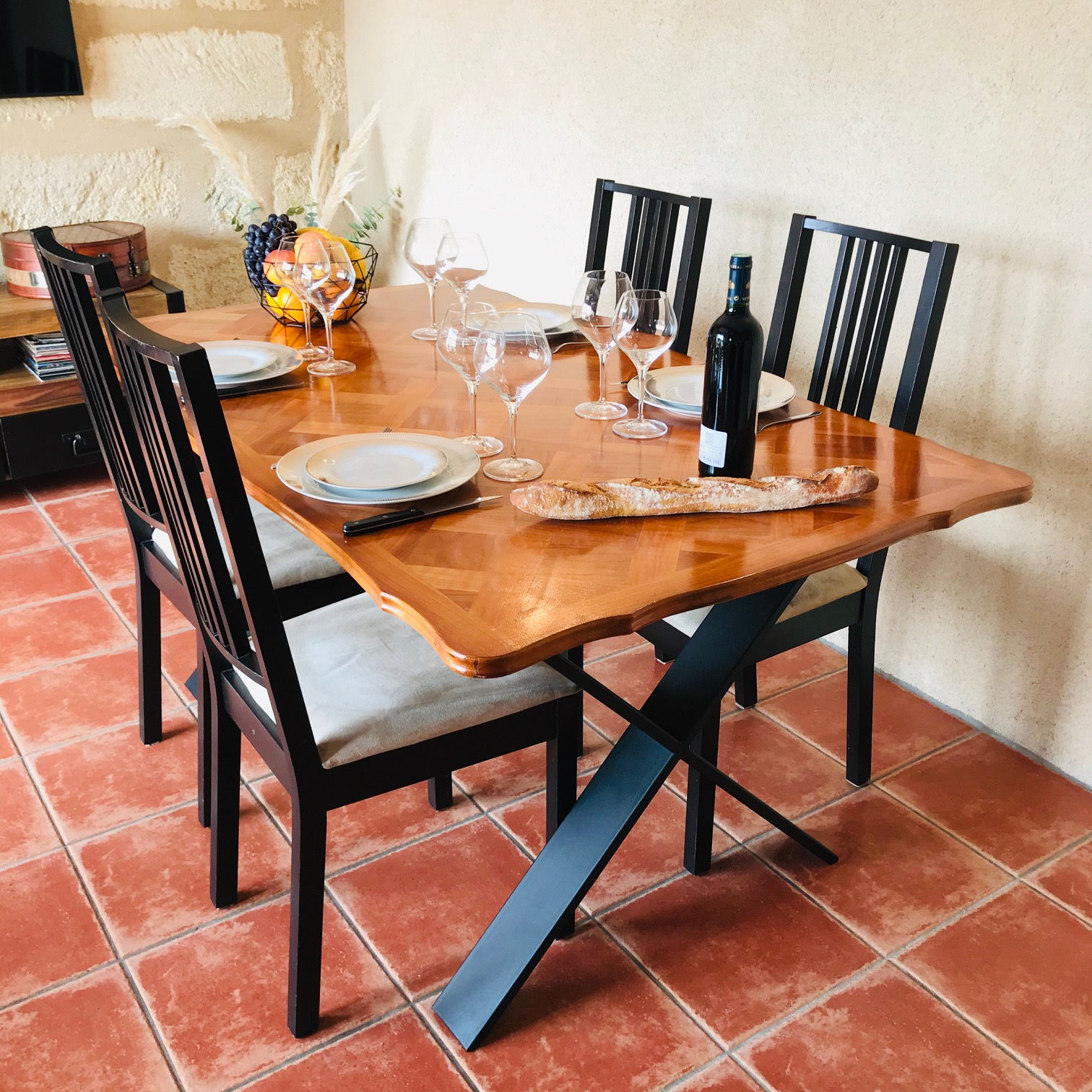 Table style industriel