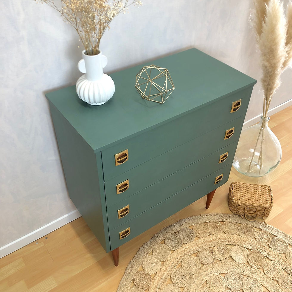 Miniature : Commode vert parisien