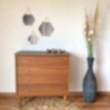 Commode vert fôret et bois