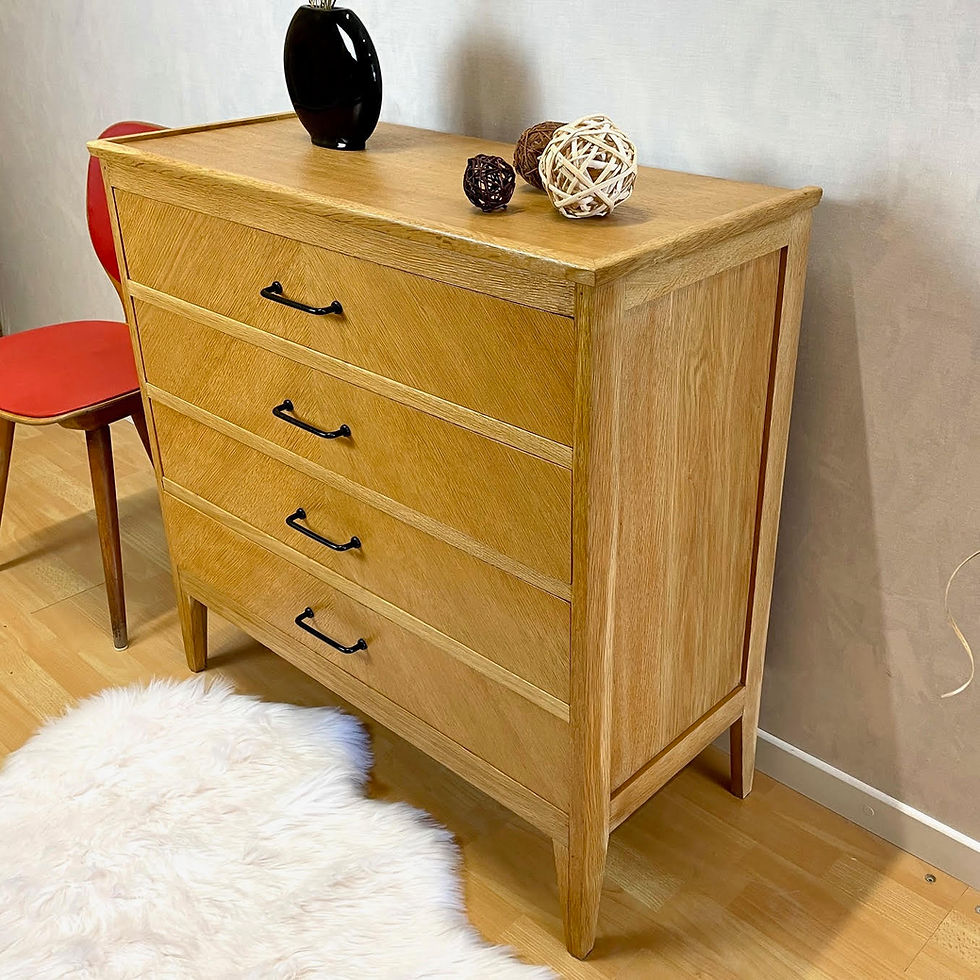 Miniature : Commode à chevrons