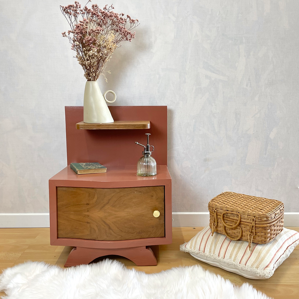 Miniature : Chevet art déco terracotta