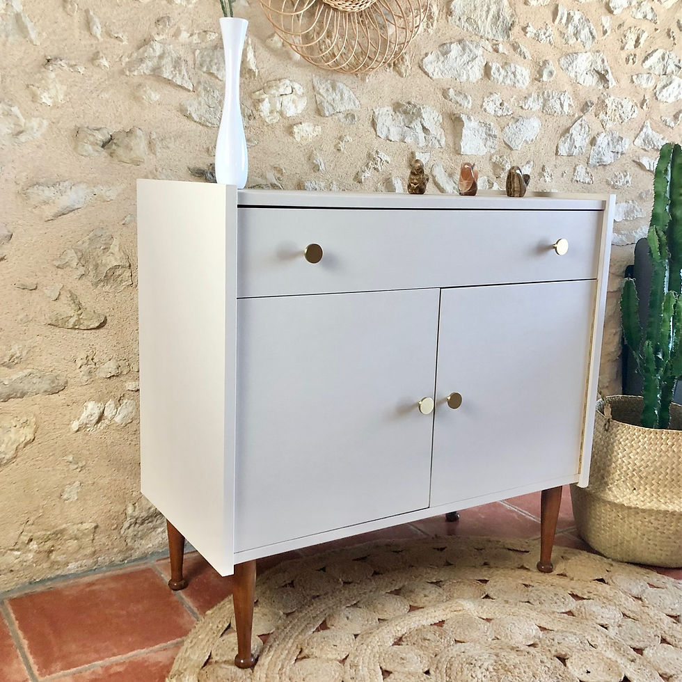 Miniature : Commode beige lin
