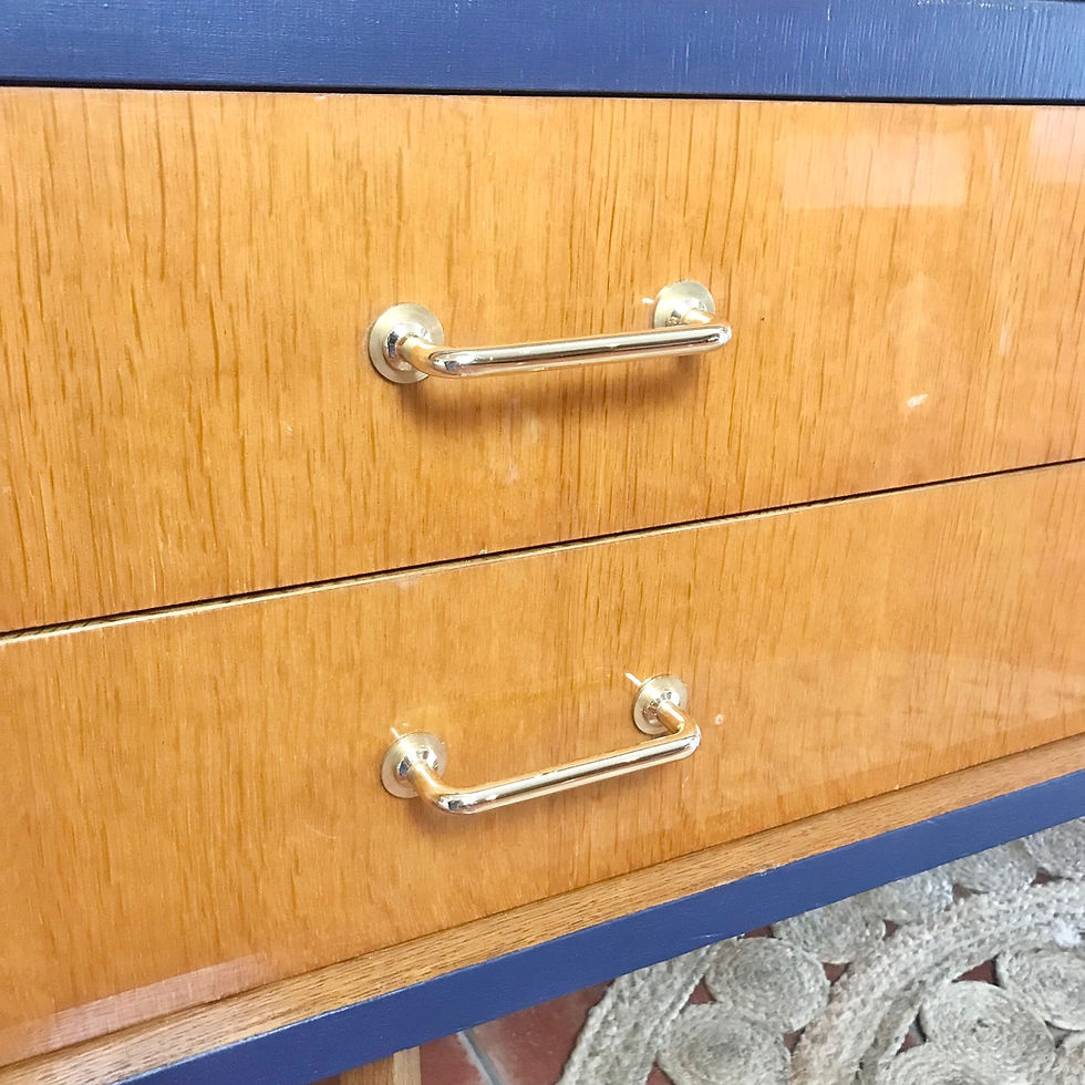 Miniature : Enfilade haute bois et bleu