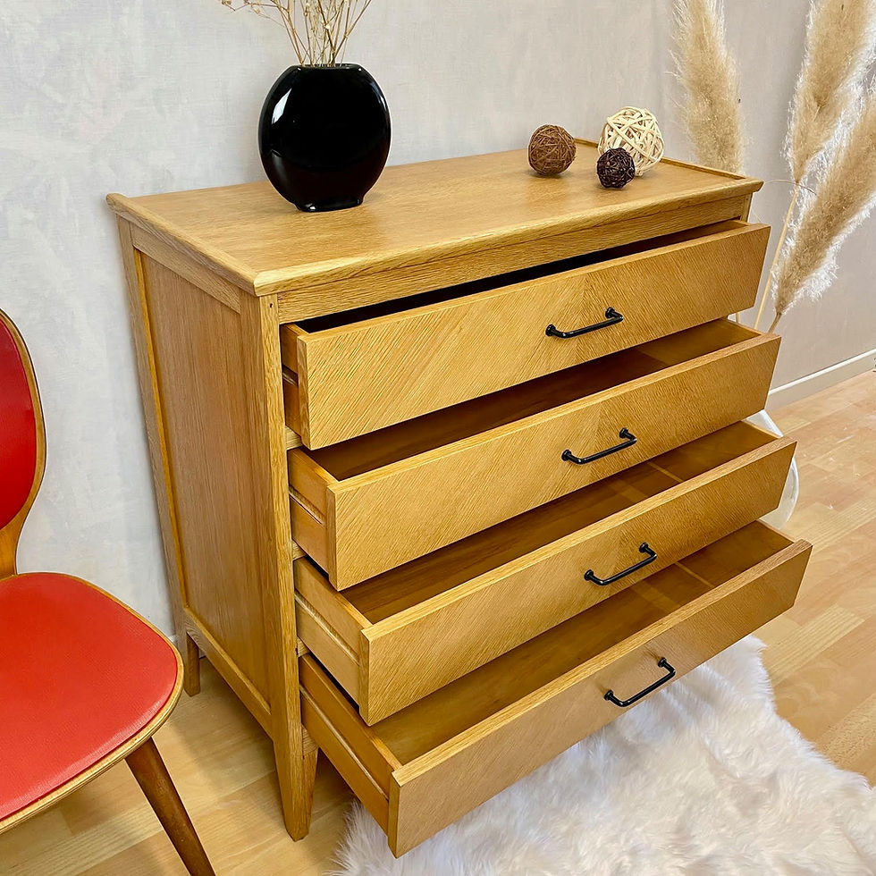 Miniature : Commode à chevrons