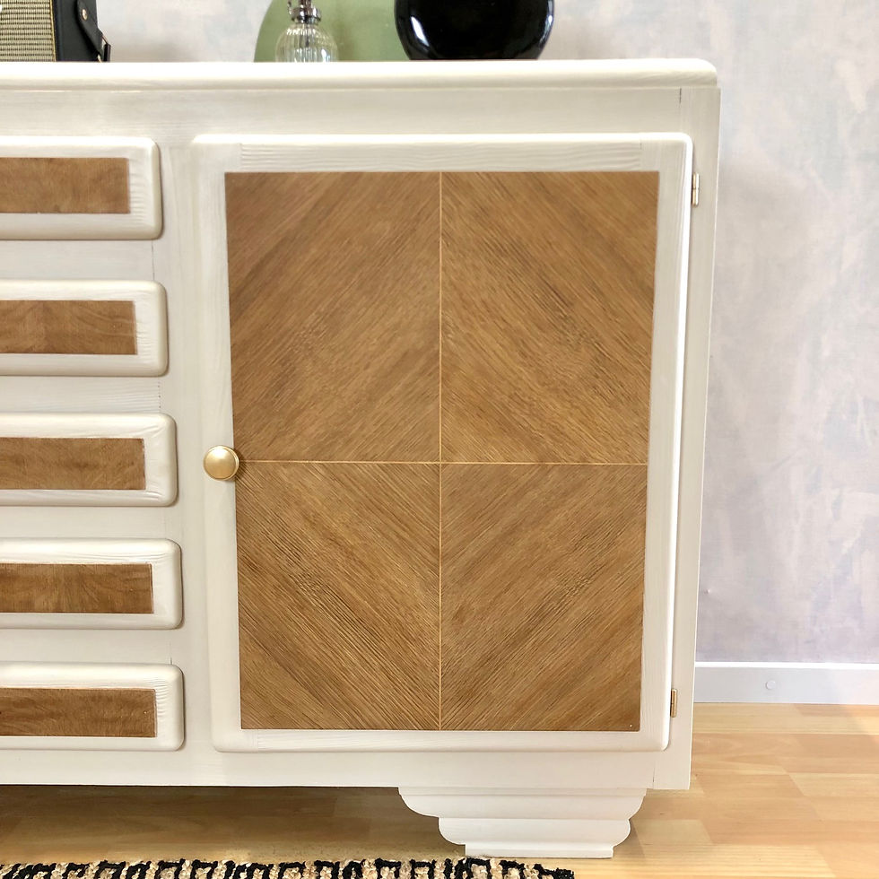 Miniature : Buffet art déco beige
