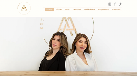 AA esthetic clinic hemsida kotisivu