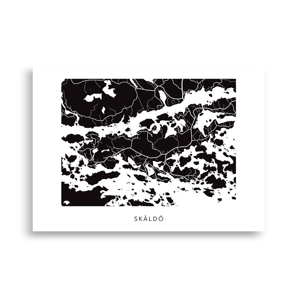 Skåldö svart poster 50 x 70 cm