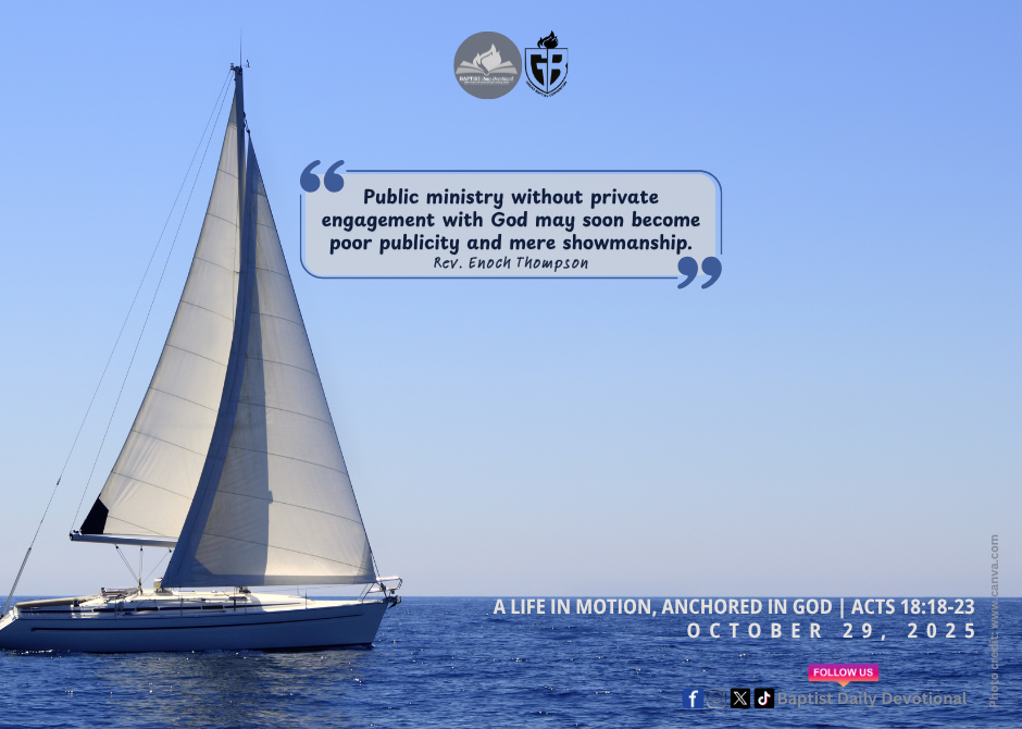 A life in Motion, Anchored in God