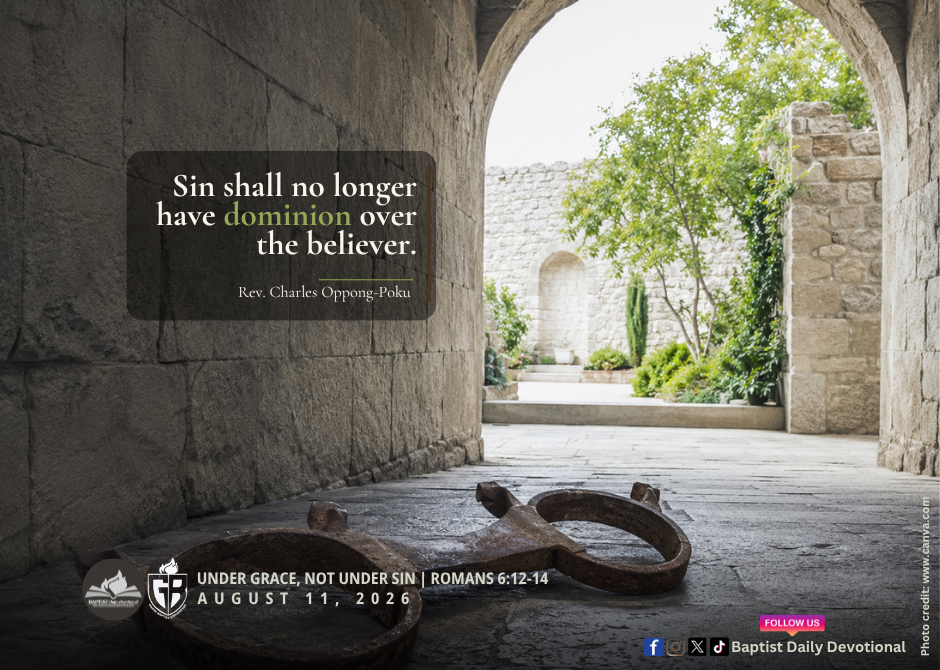 Under Grace, not Under Sin