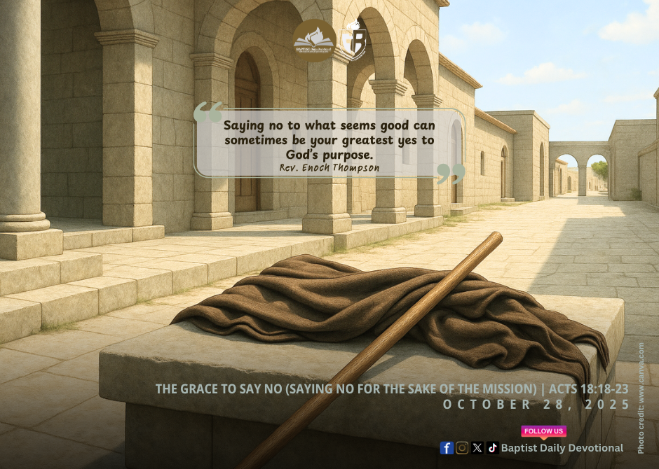 The Grace to Say No (Saying No for the Sake of the Mission)