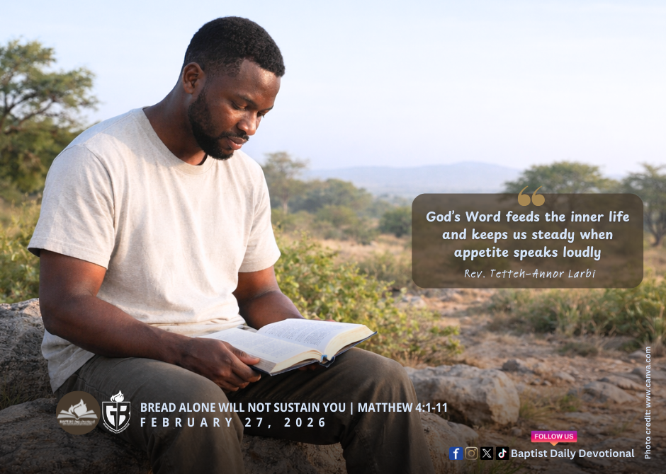 Bread Alone Will Not Sustain You