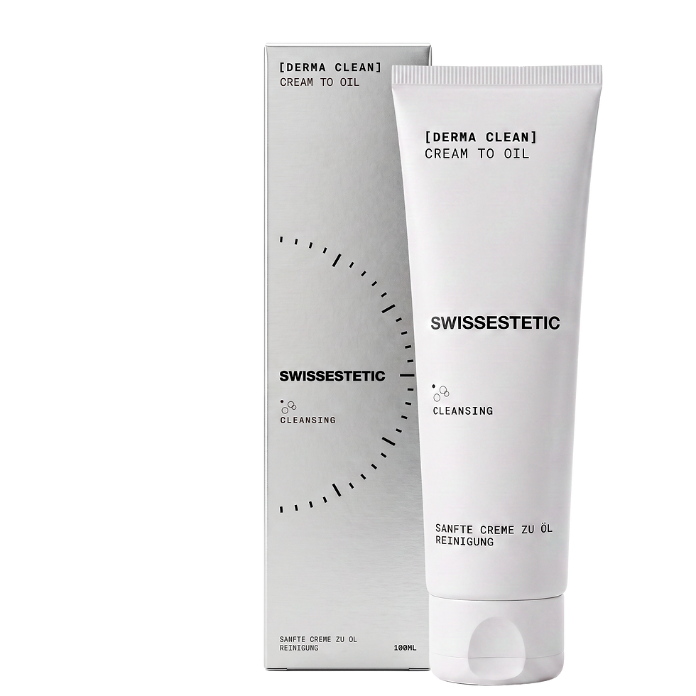 DERMA CLEAN CREAM TO OIL von swissestetic mit Produktverpackung