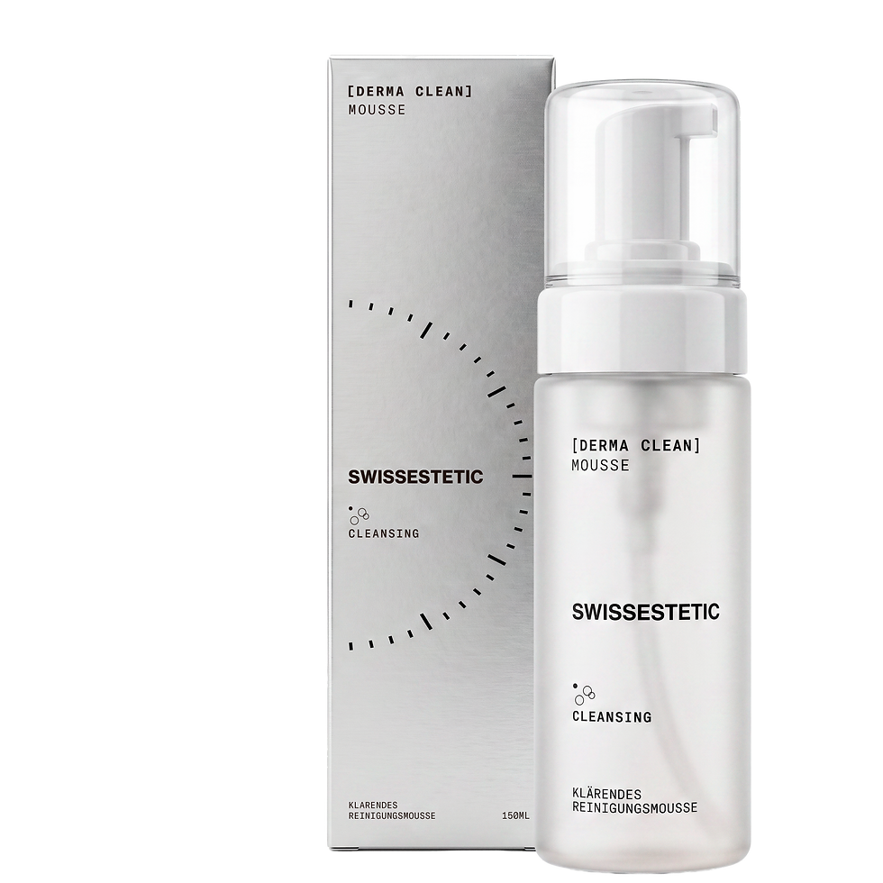 DERMA CLEAN MOUSSE von swissestetic mit Produktverpackung