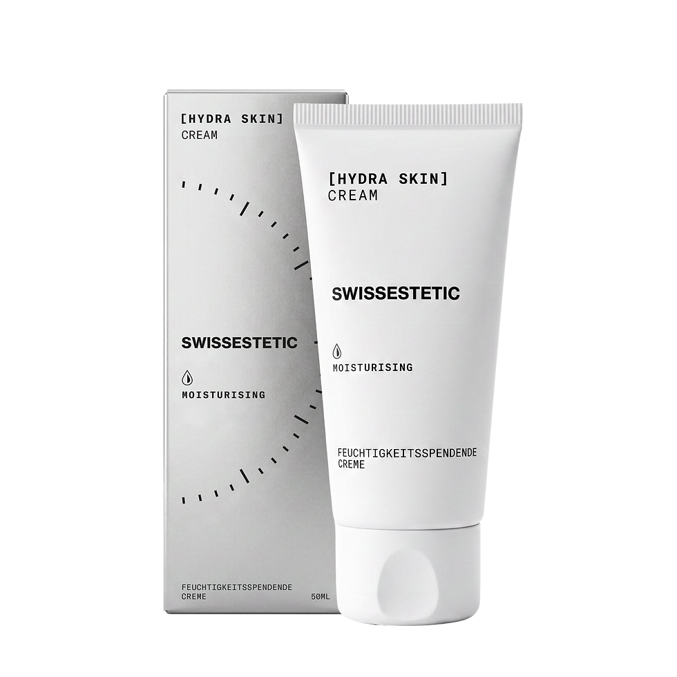 HYDRA SKIN CREAM reichhaltige Feuchtigkeitspflege von swissestetic mit Produktverpackung
