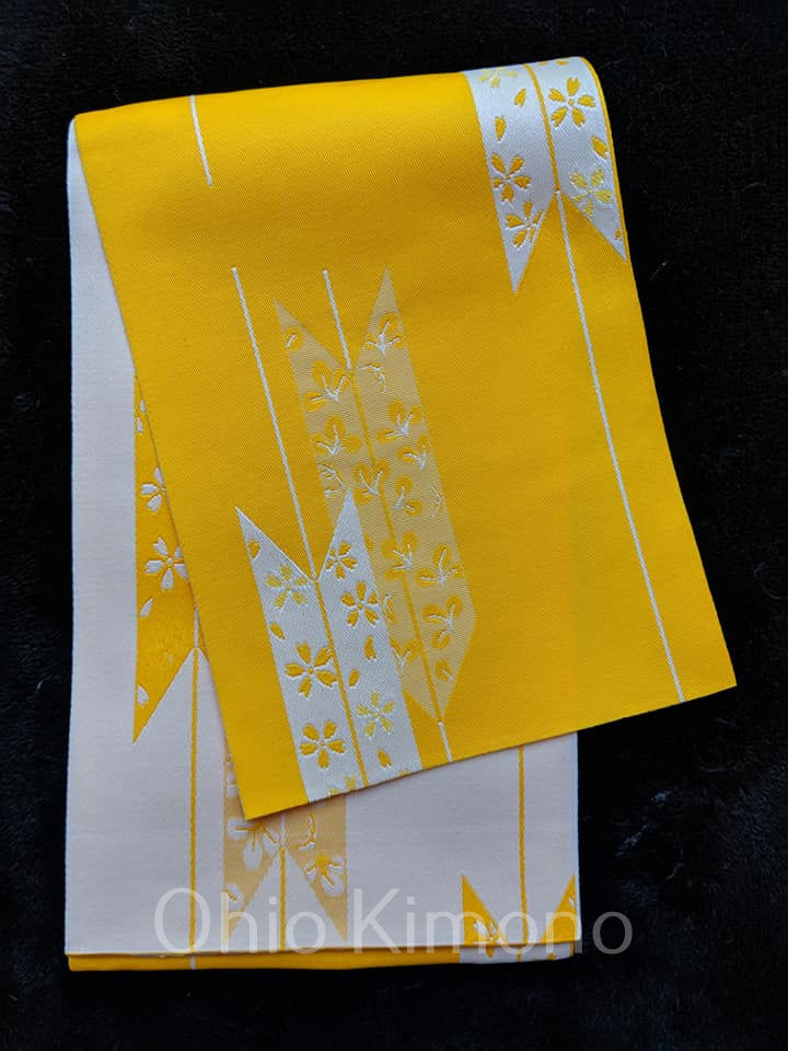 yellow obi for yukata