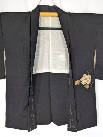 black haori coat