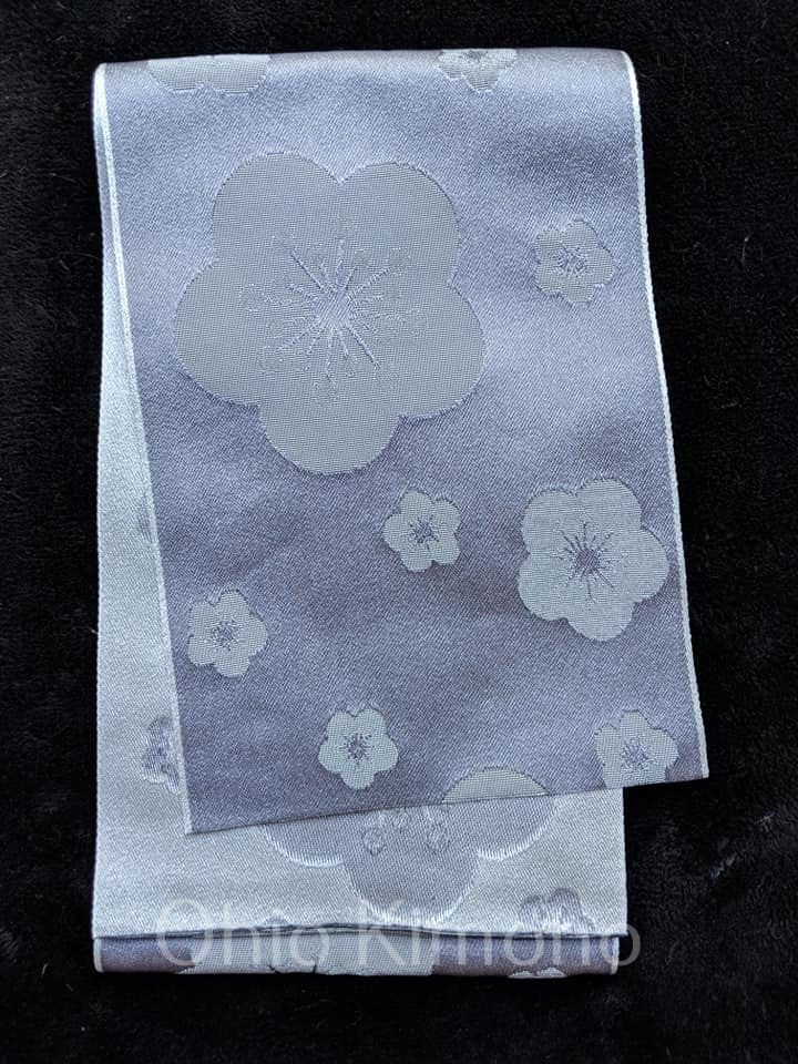 Grey & Silver Hanhaba Obi