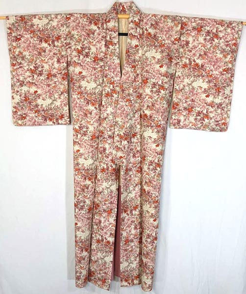 Thumbnail: orange maple leaf Japanese Kimono