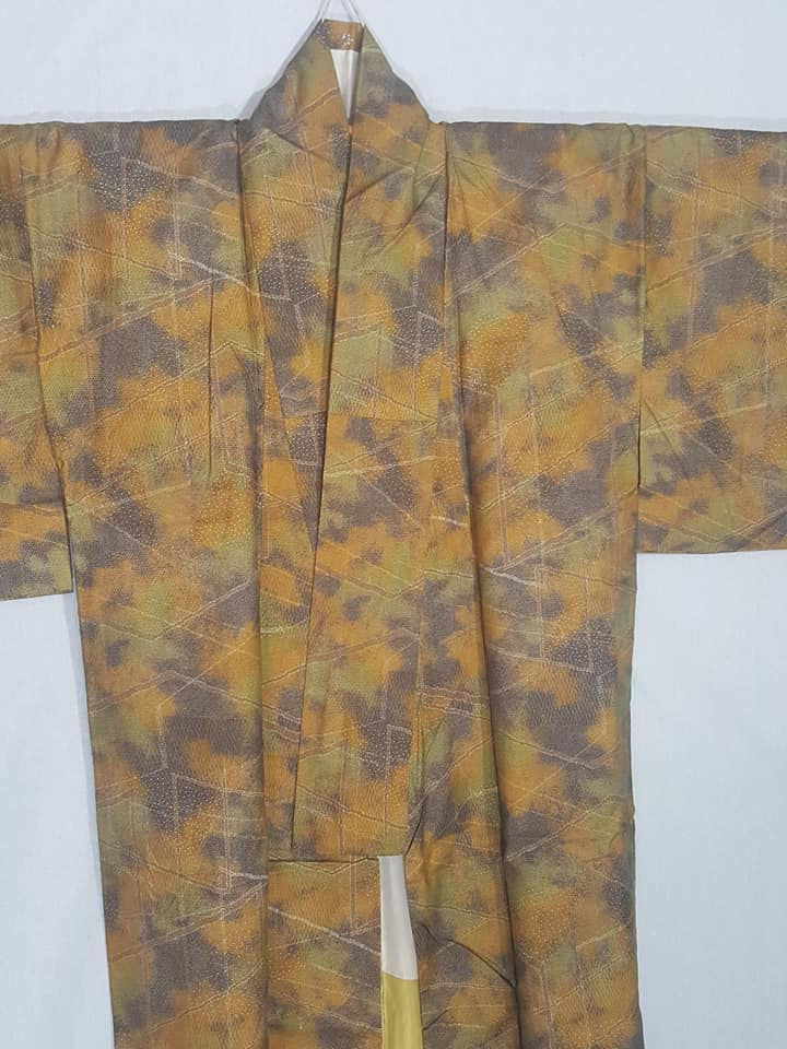 Thumbnail: Brown & Green Japanese Kimono