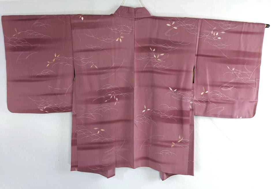 vintage women's haori from japan mulberry color