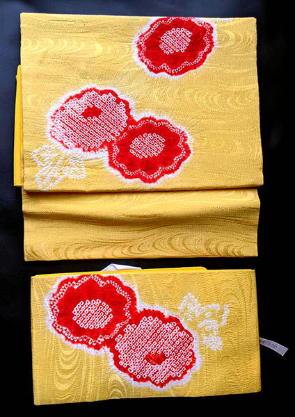 yellow tsuke obi