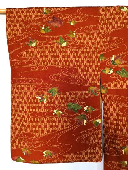 orange kimono for women