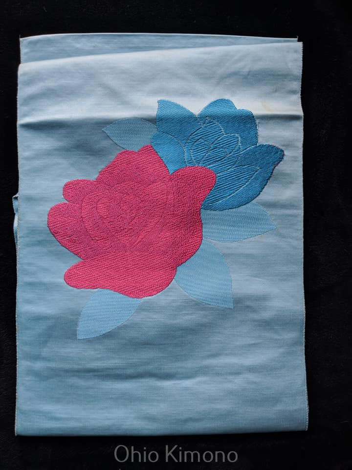 Baby Blue & Pink Nagoya Obi