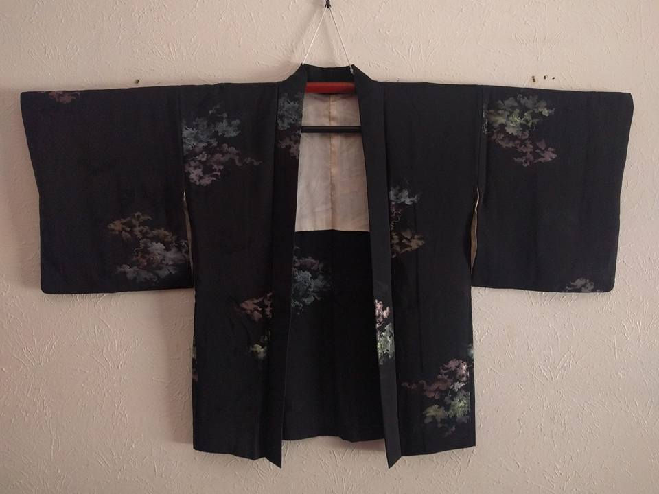 Thumbnail: Black Haori Coat For Kimono