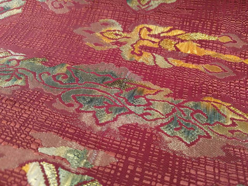 Thumbnail: Vintage Abstract Red Nagoya Obi