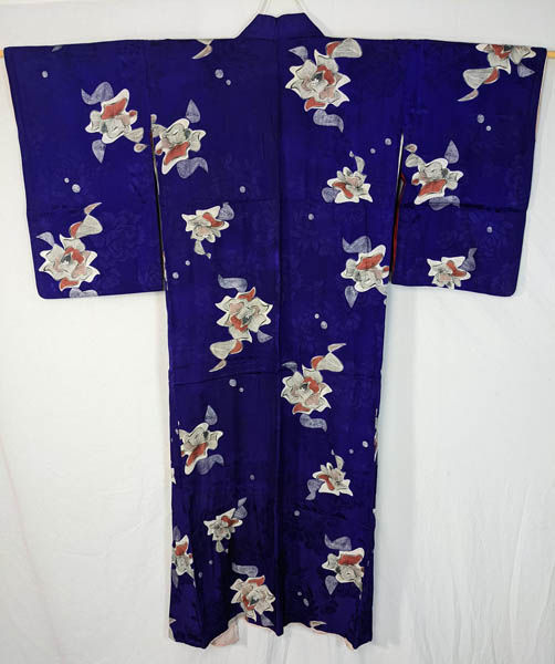 blue japanese kimono