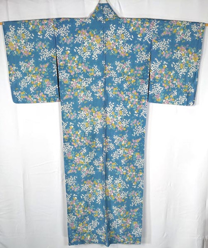 WHITE BLUE EYE KIMONOS WITH HANDWORK main image 1