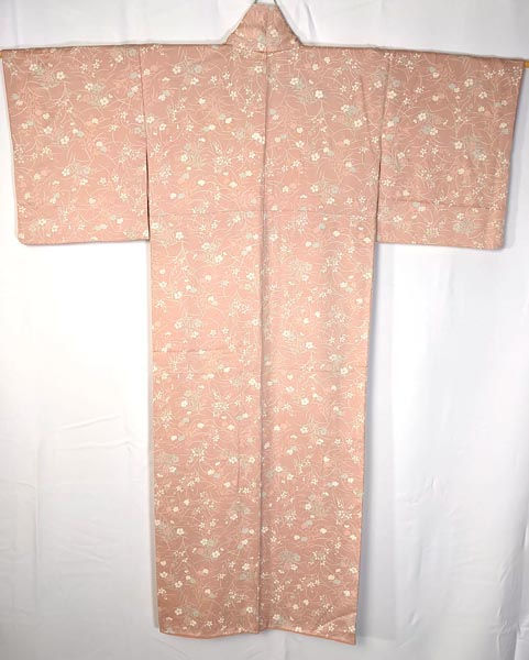 Pale Peach & White Japanese Kimono | Ohio Kimono
