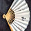 Thumbnail: white folding fan from japan