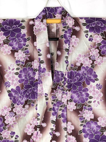 purple yukata
