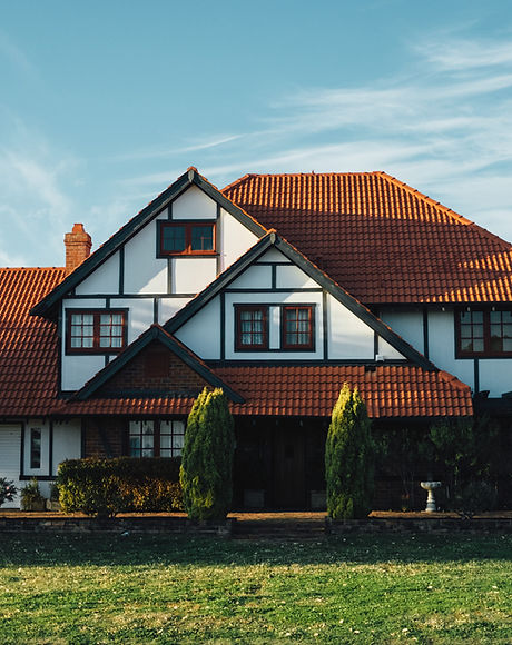 House with slate roof