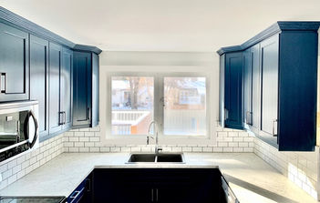 Coastal kitchen backsplash, tile installer, Souris MB Souris-Glenwood - JMJ Tileworks