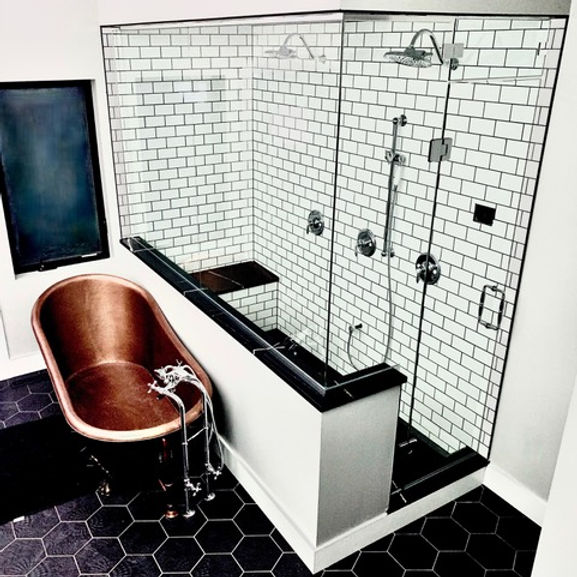 Tile installation Walk-in Steam Shower Glass Enclosure door Brandon MB Manitoba