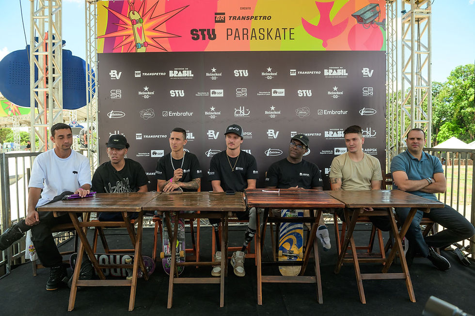 Paraskatistas encantados com pista de Brasília e prontos para etapa do Circuito Transpetro STU Paraskate