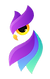 Logo image: Owl in purples and blues