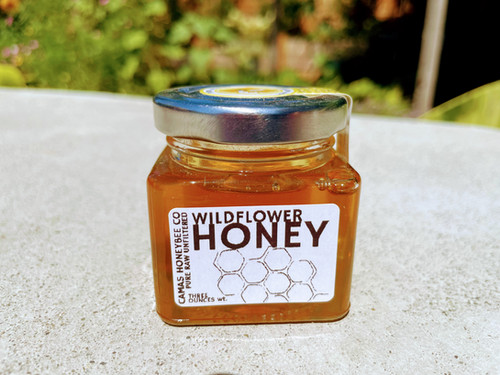 Wildflower Honey 3 oz wt. - Pure, Unfiltered | Camas HoneyBee Co