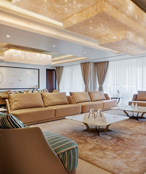 Living room design in kingfisher tower
