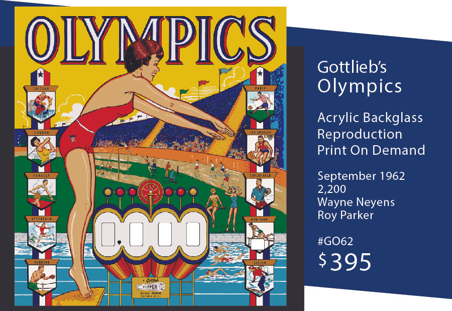 Olympics 1962 Gottlieb #GO62